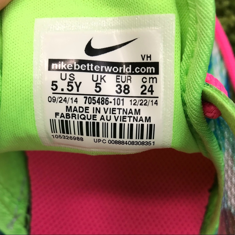 NWT Nike Rosherun Flight Weight GS LIME WMNS - Picture 7 of 7
